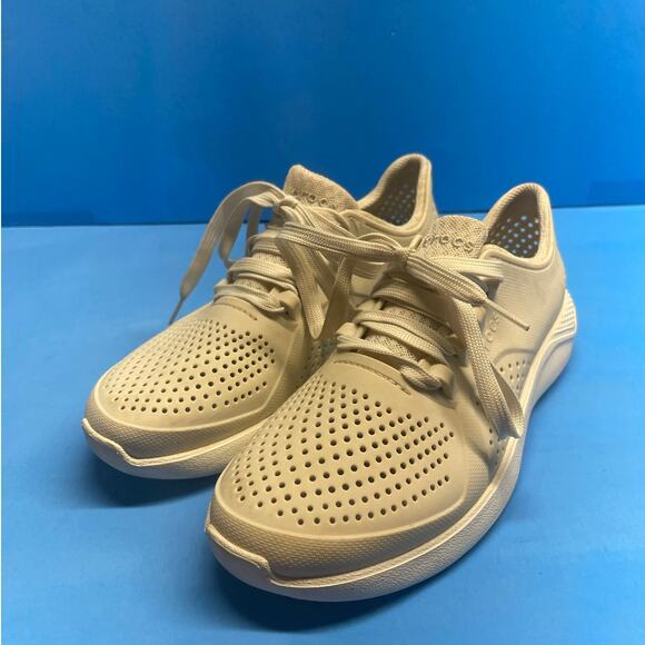 Crocs Literide Pacer W 205234 Women's Pearl White Athletic Sneakers Shoes Size 8 - Picture 3 of 11